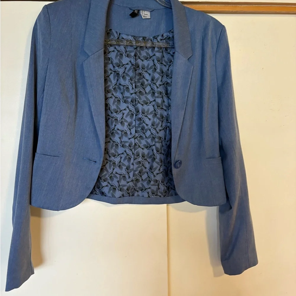 Divided Light Blue Women's Blazer - Picture 3 of 4
